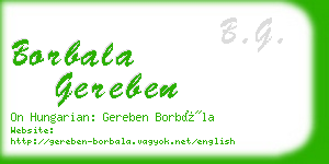 borbala gereben business card